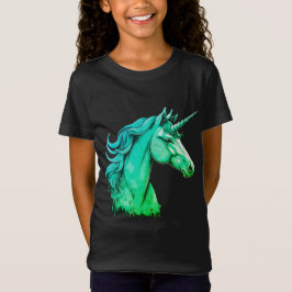 Camiseta de Arte Fantástico Colorido de Unicornio 