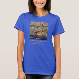 Camiseta de arte fino de pescado inspirada en Noru