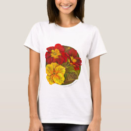 Camiseta de arte fino de primula de primavera pint