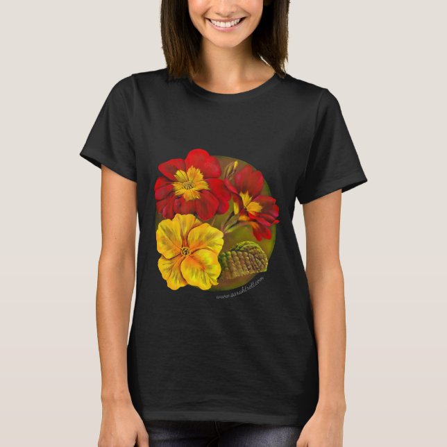 Camiseta de arte fino de primula de primavera pint (Anverso)