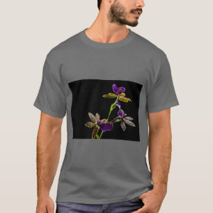 Camiseta de arte floral Elegant Bloom