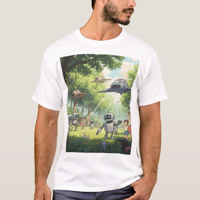 Camiseta de arte Ghibli (Anverso)