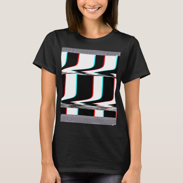 Camiseta de arte glitch (Anverso)