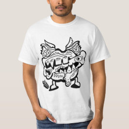 Camiseta de arte gráfico Monster Mouth Chomp M13