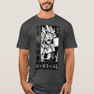 Camiseta de arte guerrero japonesa Bushido Samurai
