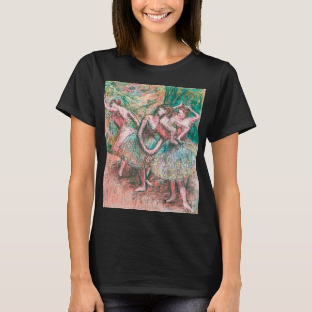Camiseta de arte impresionista de la escena del ba (Anverso)