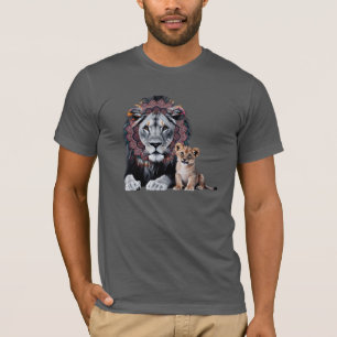 Camiseta de arte Mandala de León Bella+Canvas - 