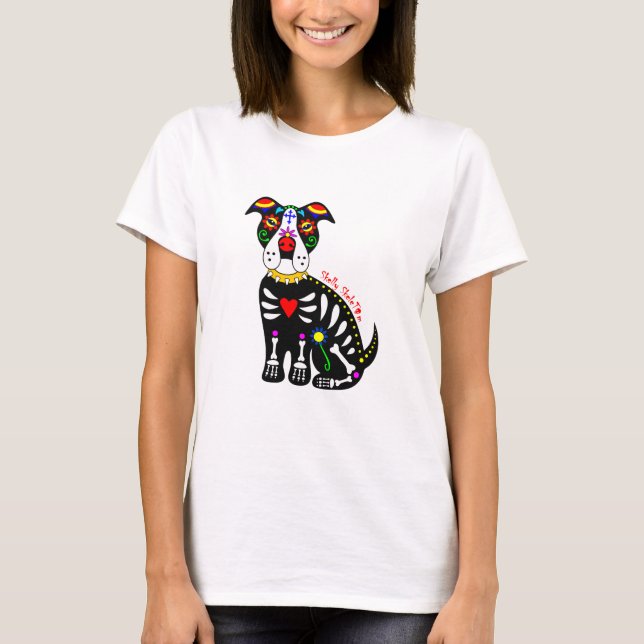 Camiseta de arte mexicano Pit Bull (Anverso)