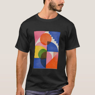 Camiseta de arte moderno de formas geométricas abs