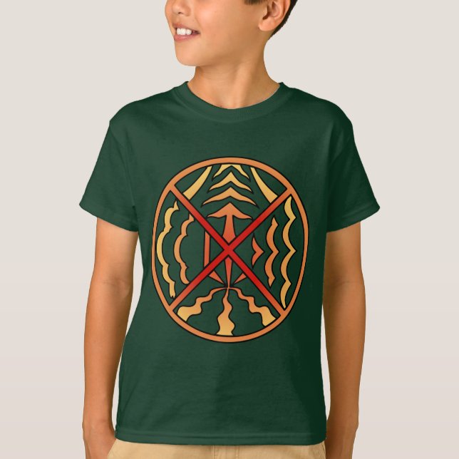 Camiseta de arte nativa - Camisa de elementos de n (Anverso)