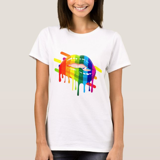 Camiseta de arte para los miembros LGBT del arco i (Anverso)
