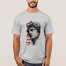 Camiseta de Arte Polka de Basura con Busto de Márm