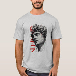 Camiseta de Arte Polka de Basura con Busto de Márm