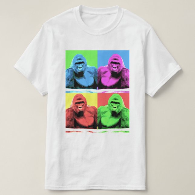 Camiseta de arte pop de Harambe (Diseño del anverso)