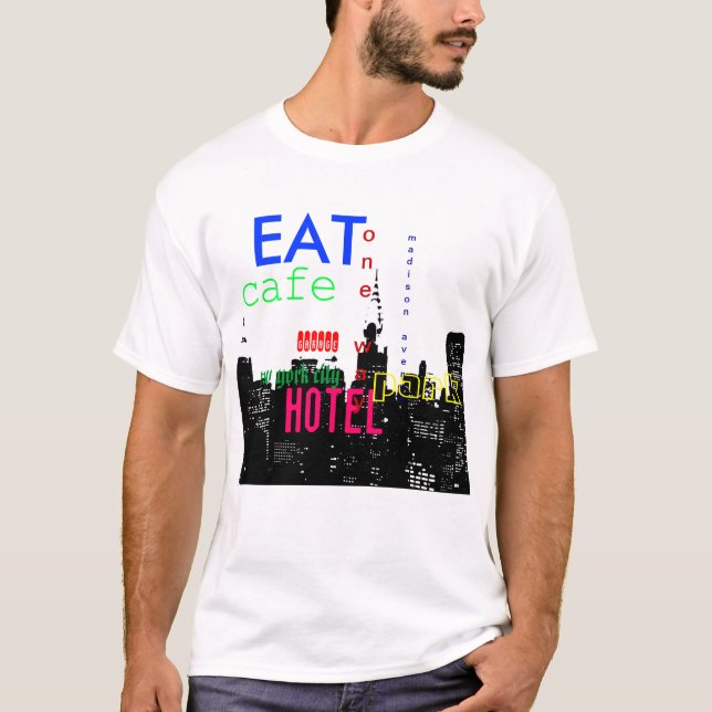 Camiseta de arte pop de Nueva York (Anverso)