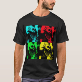 Camiseta de arte pop de pavo