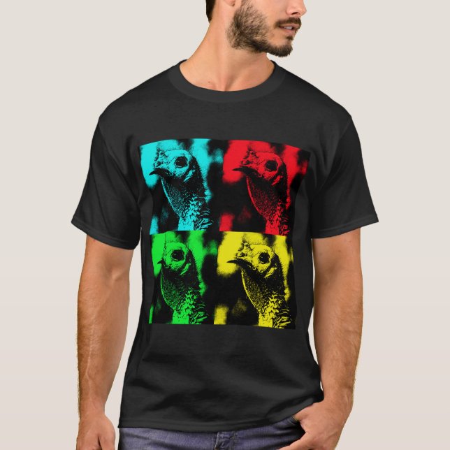 Camiseta de arte pop de pavo (Anverso)