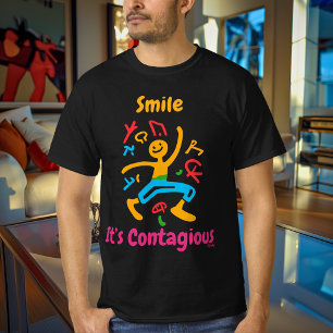 Camiseta de arte pop de personaje bailando vibrant