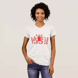 Camiseta de arte popular del patrimonio de la muje