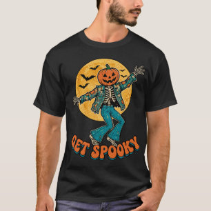 Camiseta de arte retro de esqueleto bailarín groov