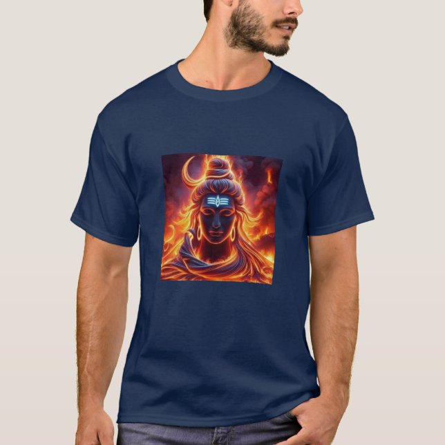 Camiseta de arte Shiva tranquila (Anverso)