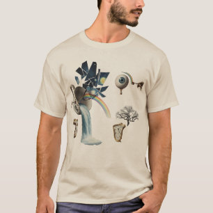 Camiseta de arte surrealista con estética de colla