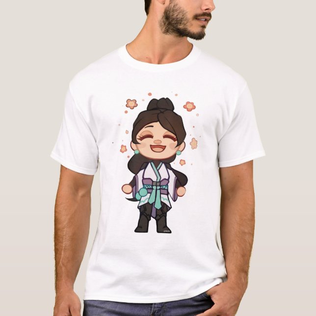 Camiseta de Arte Valorant Sage Cute (Anverso)