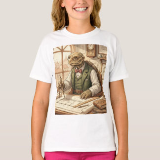 Camiseta de arte vintage del arquitecto tortuga sa