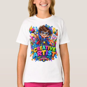 Camiseta de artista creativo para niños amantes de