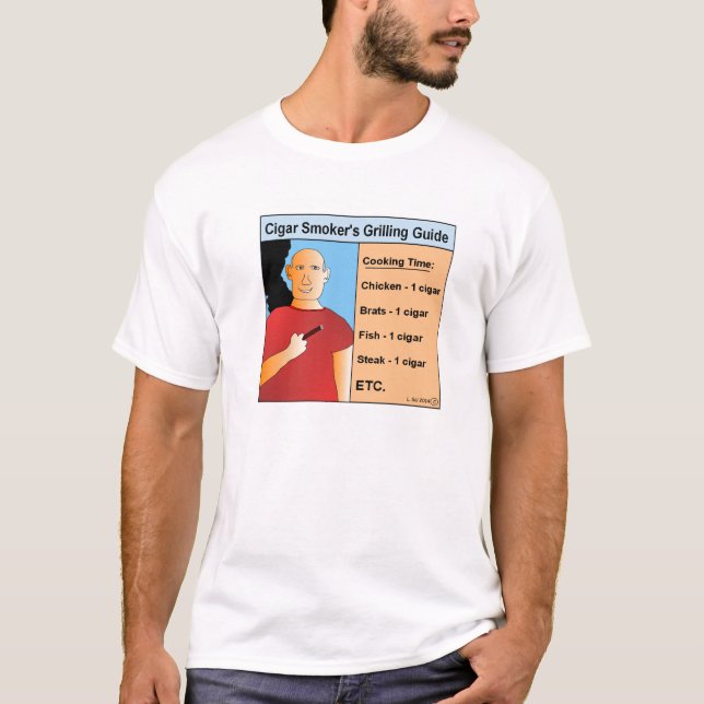 Camiseta de asado a la parilla del dibujo animado (Anverso)