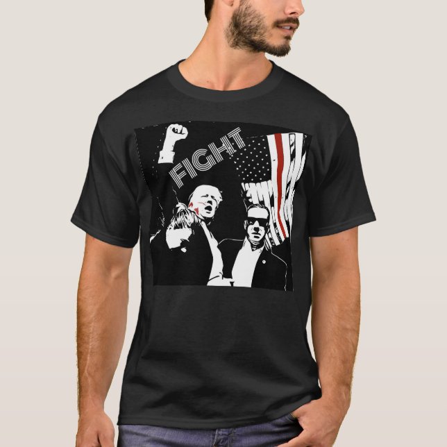 Camiseta de asesinato de Trump - Lucha (Anverso)