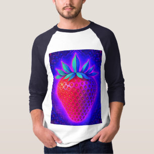 Camiseta de aspecto vívido de Fresa Neon