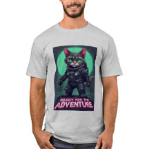 Camiseta de astronauta de gato lindo - lista para