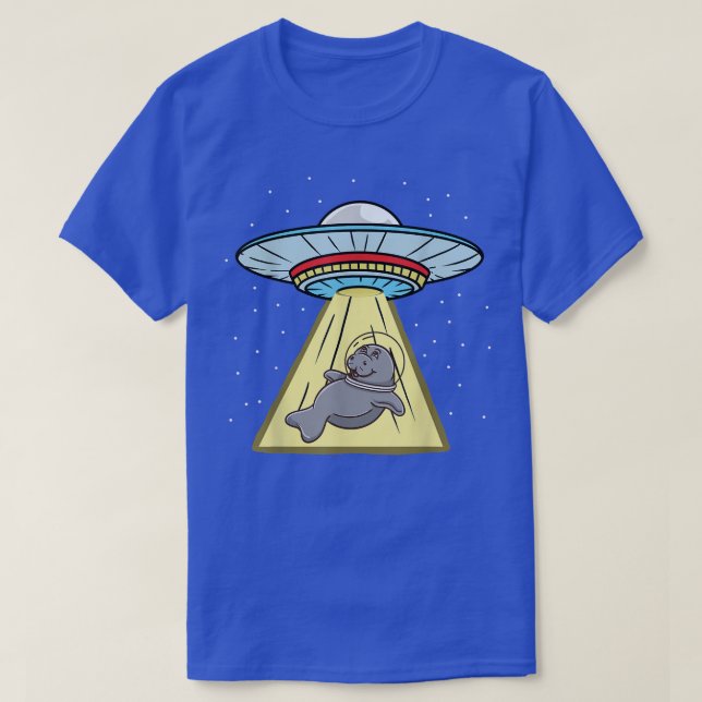Camiseta De Astronauta De Manatee De Ufo (Diseño del anverso)