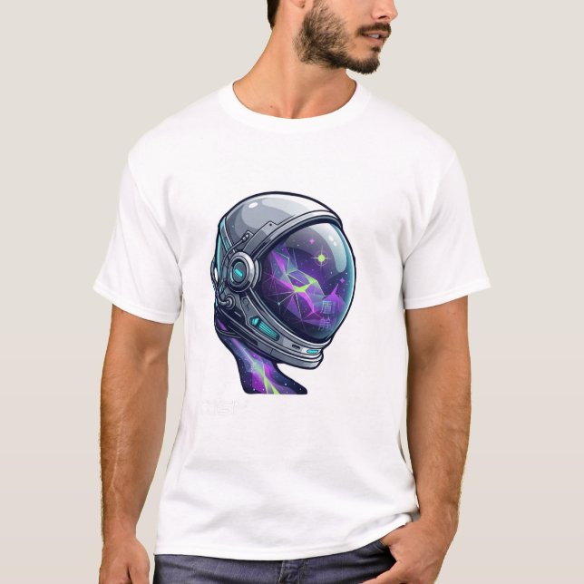 Camiseta de Astronauta Gamer Cósmico | Galaxia Esp (Anverso)