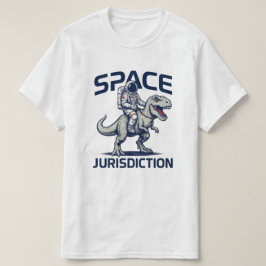 Camiseta de Astronauta Montando T-Rex con Jurisdic