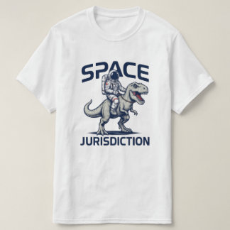 Camiseta de Astronauta Montando T-Rex con Jurisdic