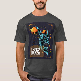 Camiseta de Astronauta 'Necesito Más Espacio'