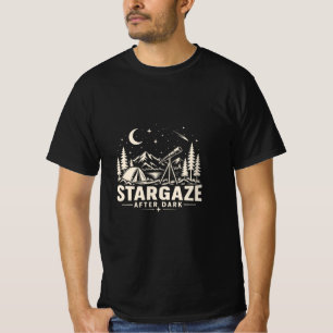 Camiseta de astronomía vintage para acampar y obse