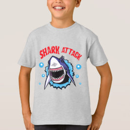 Camiseta de ataque de tiburón camiseta de mordedur