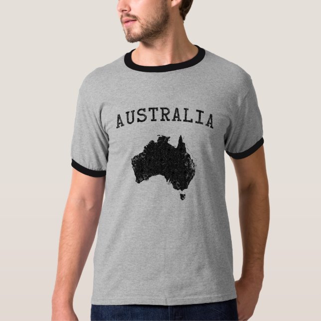 Camiseta de Australia del vintage (Anverso)