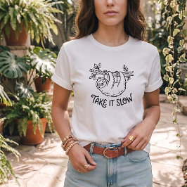 Camiseta de autocuidado de perezoso lento Unisex R