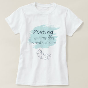 Camiseta de autocuidado Ice Blue Golden Retriever