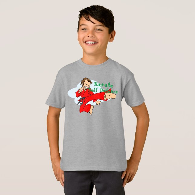Camiseta de autodefensa de Karate (Anverso completo)