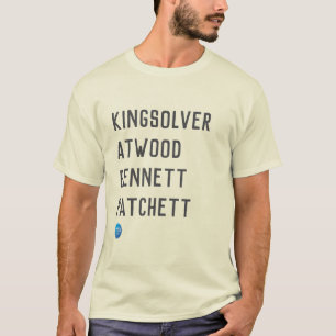 Camiseta de autores de ficción literaria