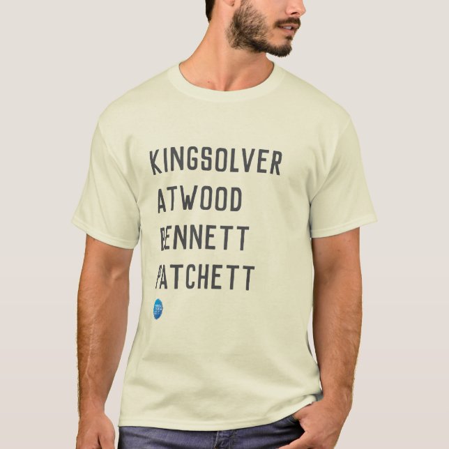 Camiseta de autores de ficción literaria (Anverso)