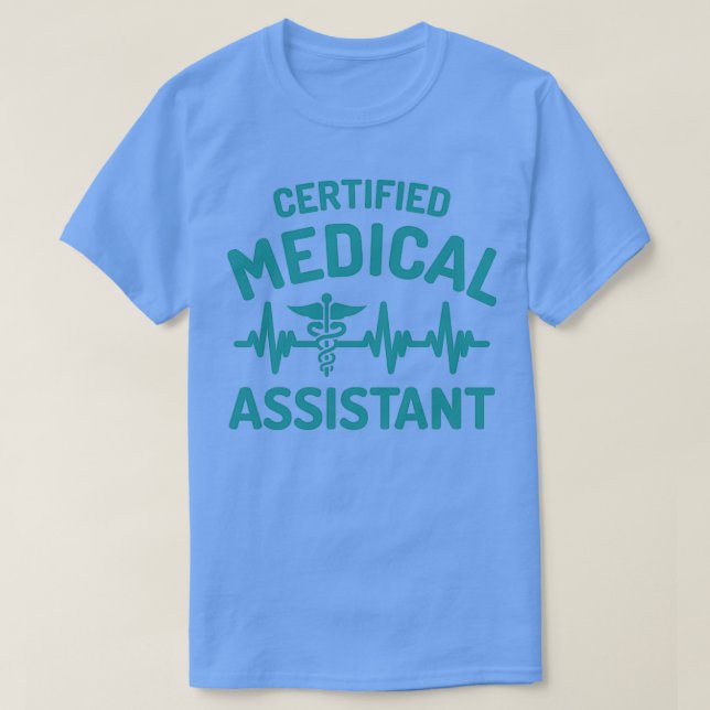 Camiseta de Auxiliar Médico Certificado (Diseño del anverso)
