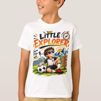 Camiseta de aventura de fútbol para niños Little E