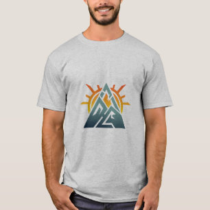 Camiseta de aventura de senderismo en triángulo de