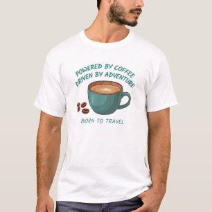 Camiseta de Aventura de Viaje de Café